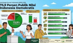 Survei LSI: Demokrasi RI Dapat Dukungan 73,9 Persen Warga
