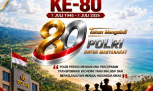 Dispar Sukabumi Ucapkan Dirgahayu Hari Bhayangkara ke-80